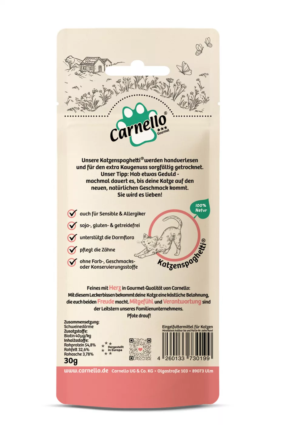 Katzenspaghetti – Rückseite